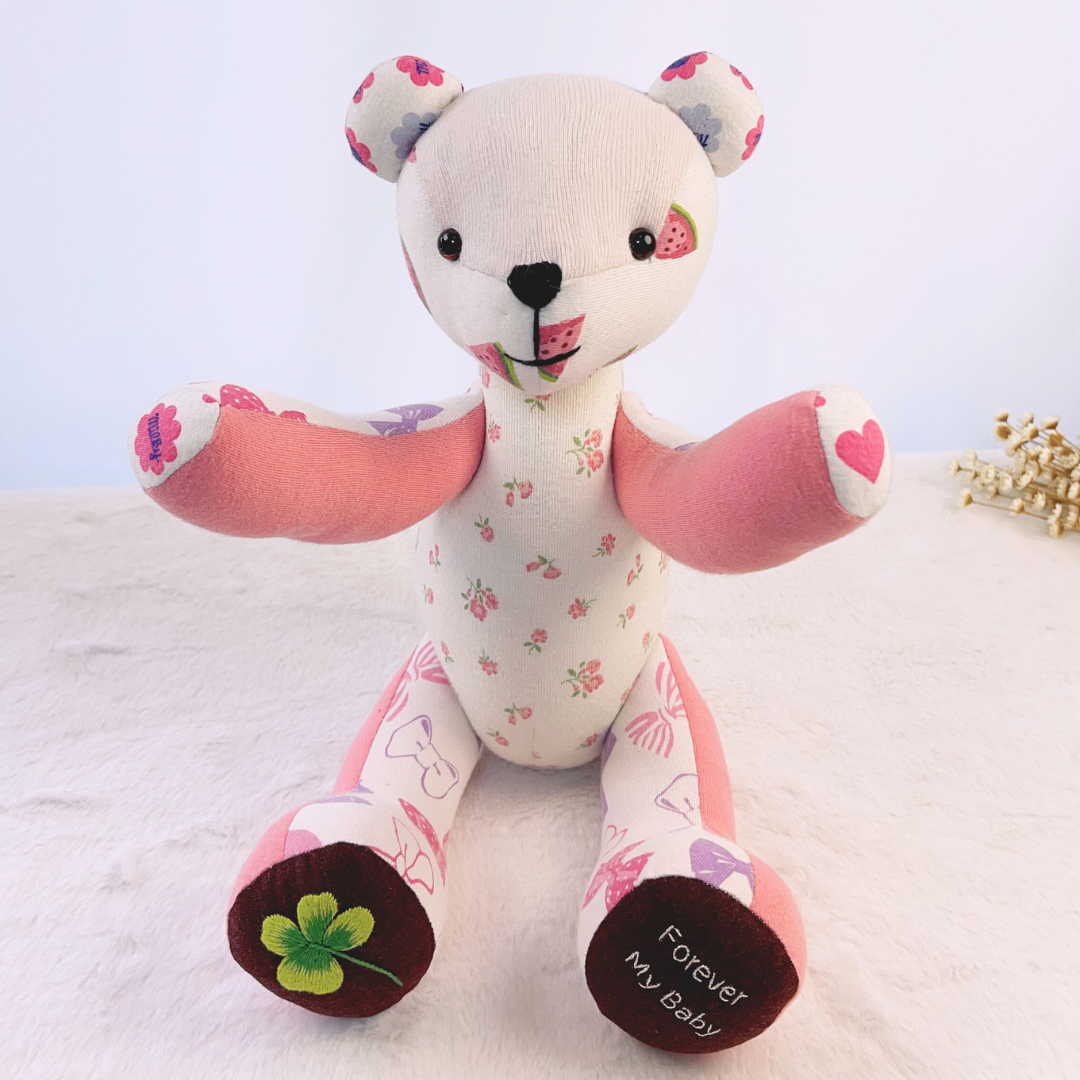 Memory Bear From Baby Girl Clothes