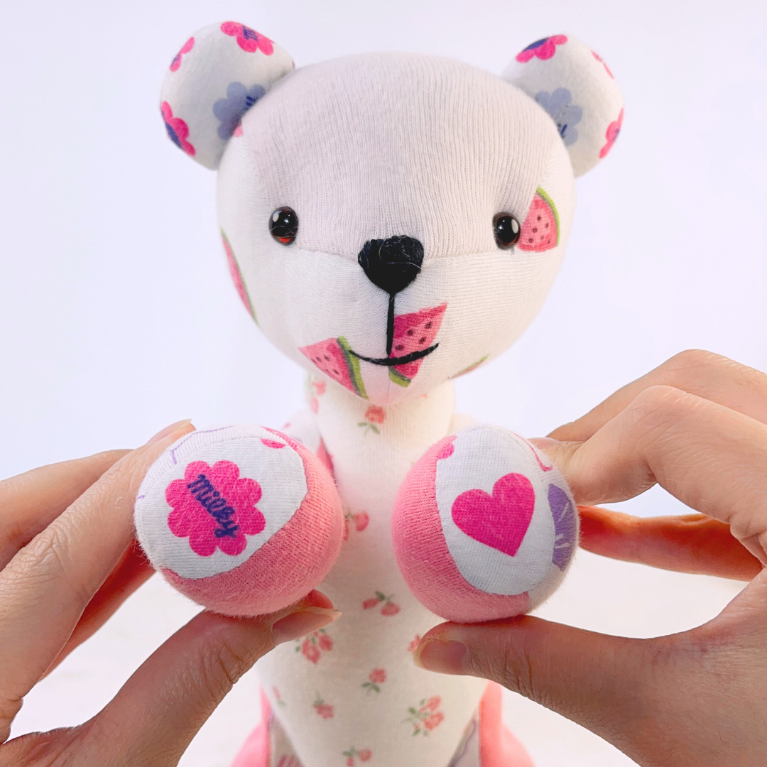 Memory Bear From Baby Girl Clothes
