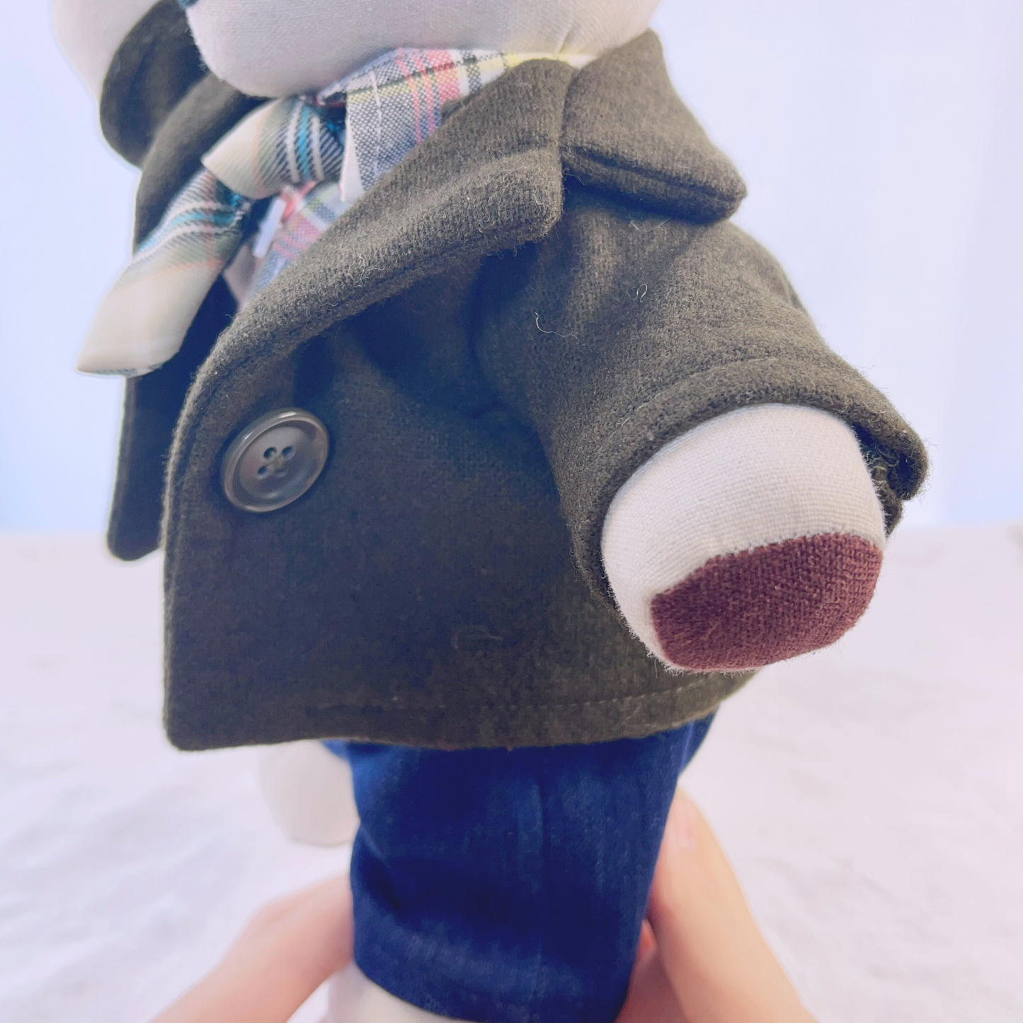Combination Memory Bear Keepsake From Loved One's Clothes