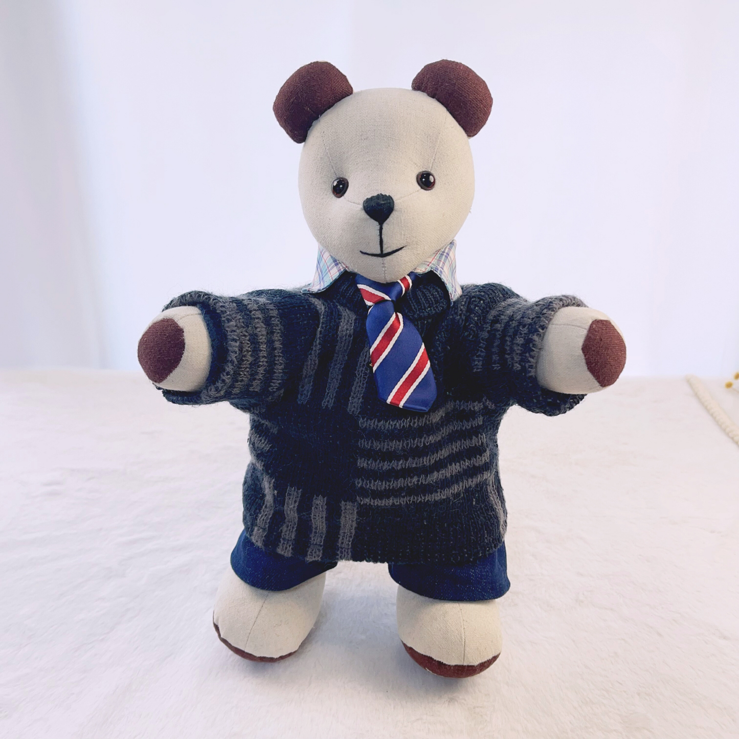 Combination Memory Bear Keepsake From Loved One's Clothes
