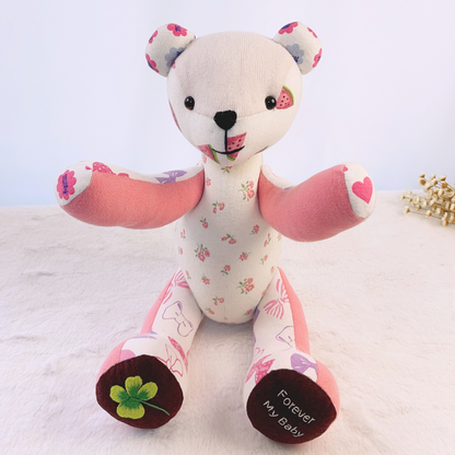 Memory Bear From Baby Girl Clothes