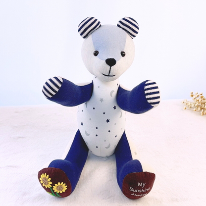 Memory Bear From Baby Boy Clothes