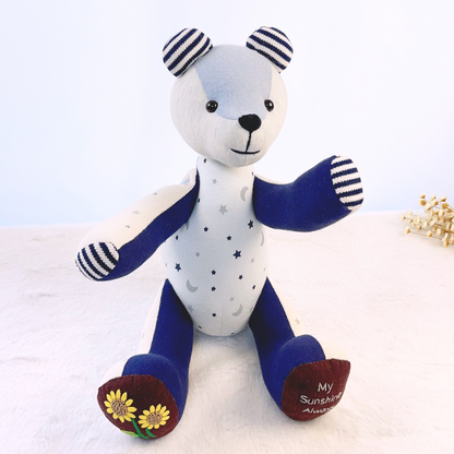 Memory Bear From Baby Boy Clothes