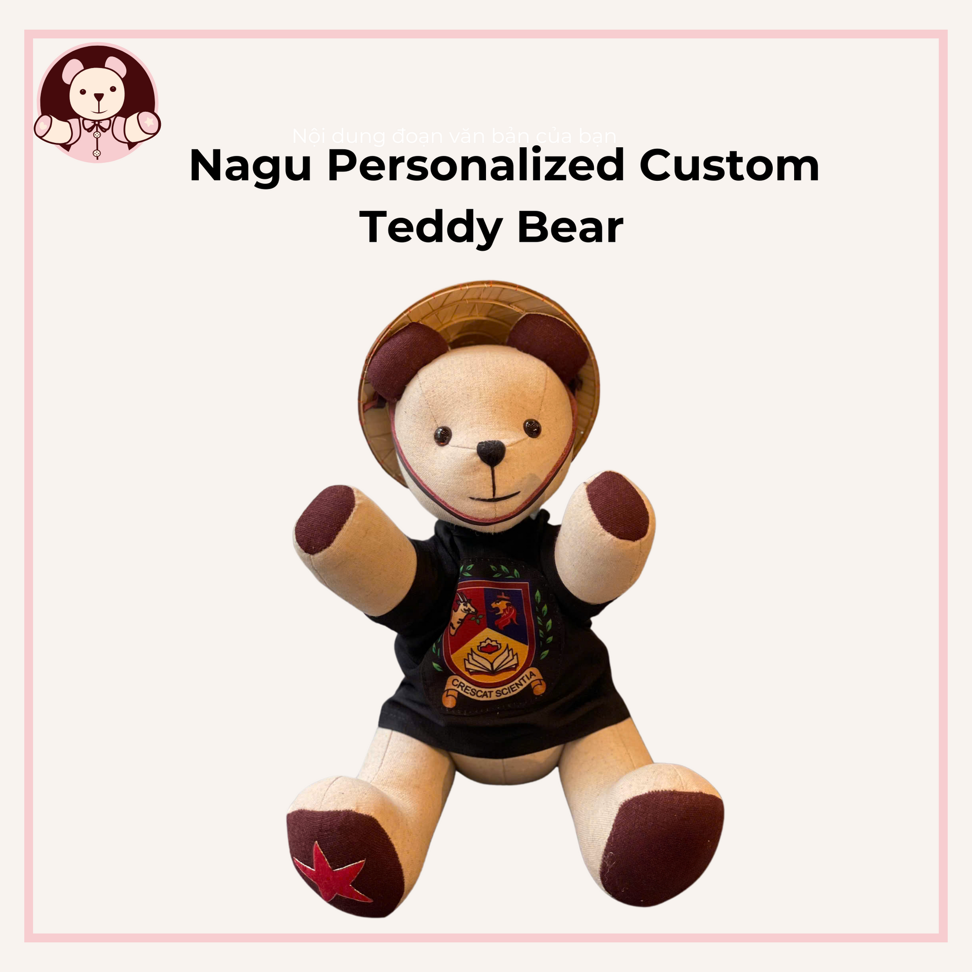 nagu personalized custom teddy bear